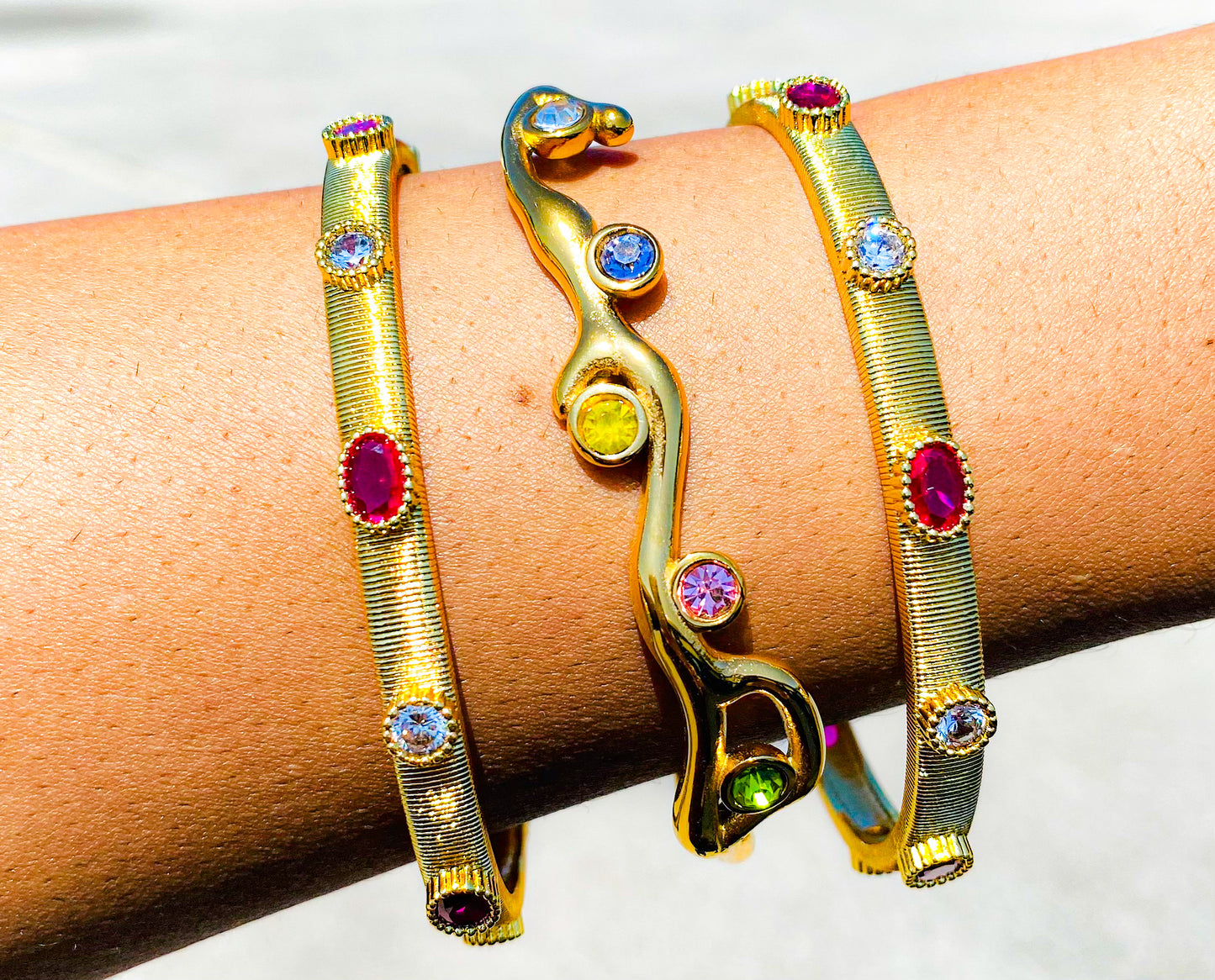 Gold multi color