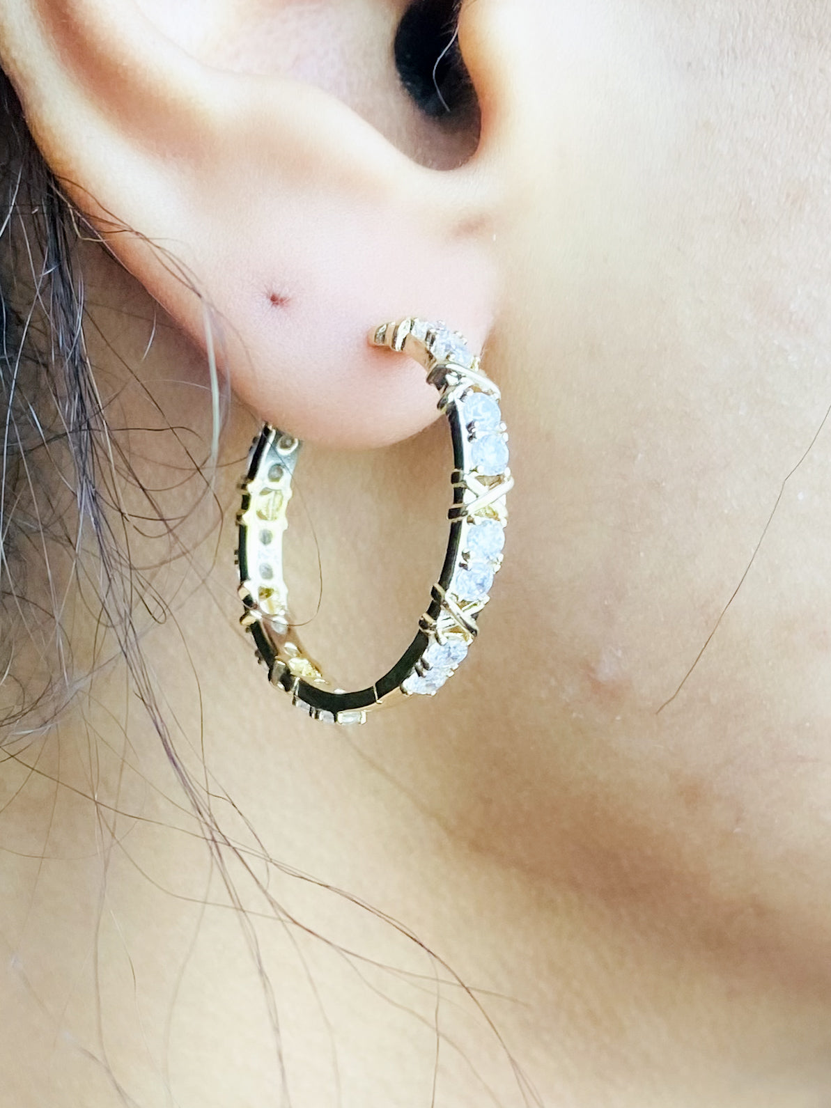 Crystal Hoops