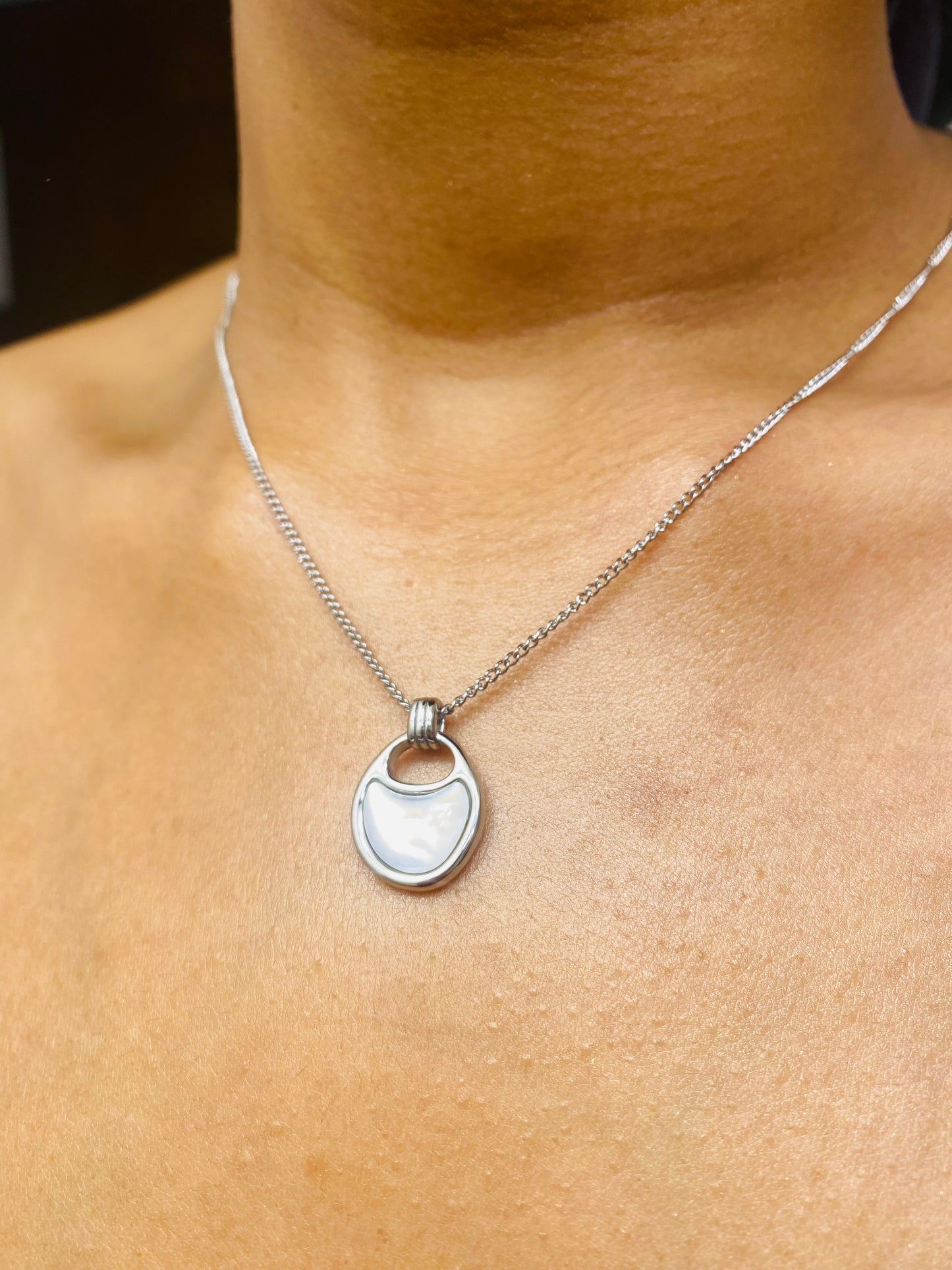Silver Pearl necklace