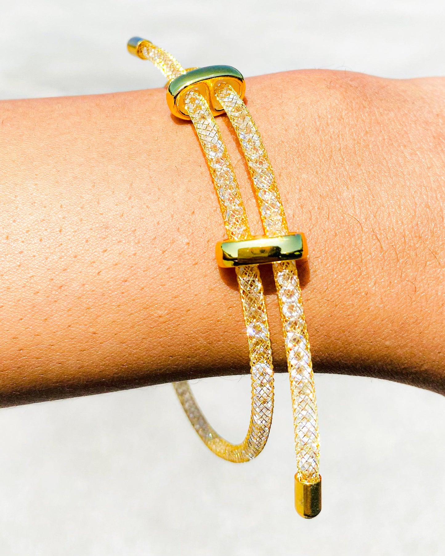 Gold Sparkle Squeeze Bracelet