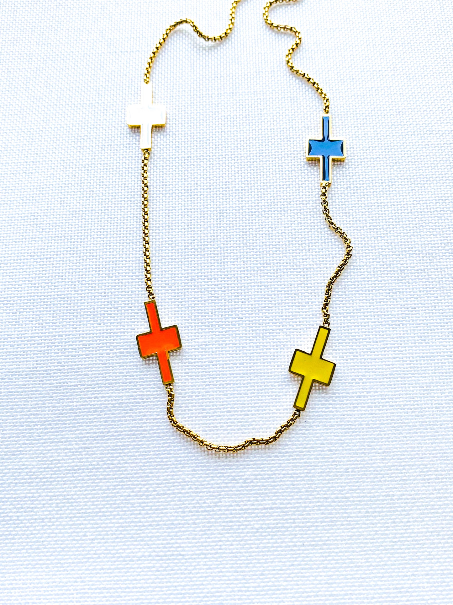 Colorful Cross Necklace