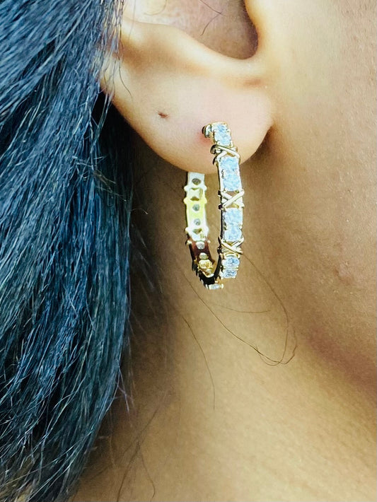 Crystal Hoops