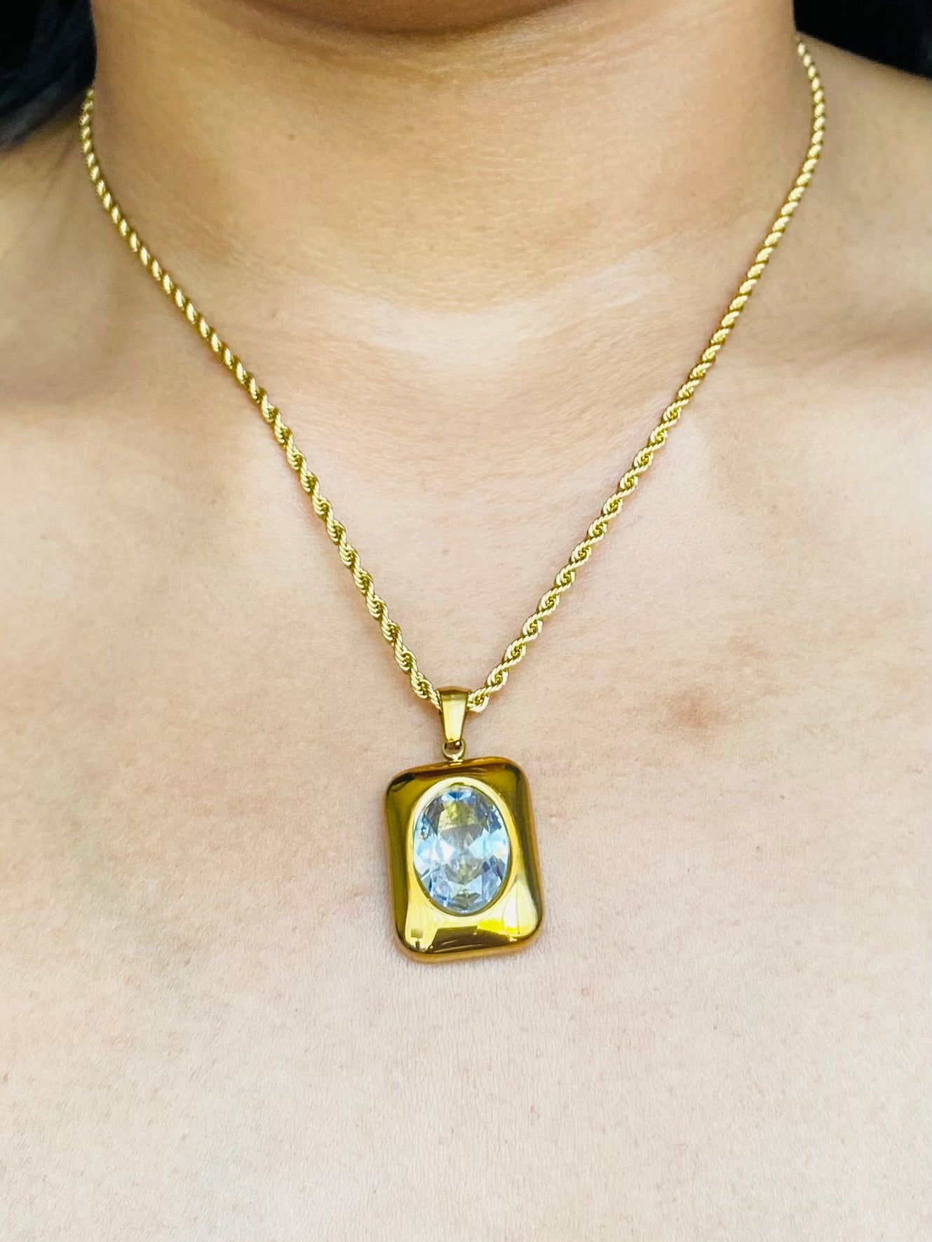 Gold clear crystal