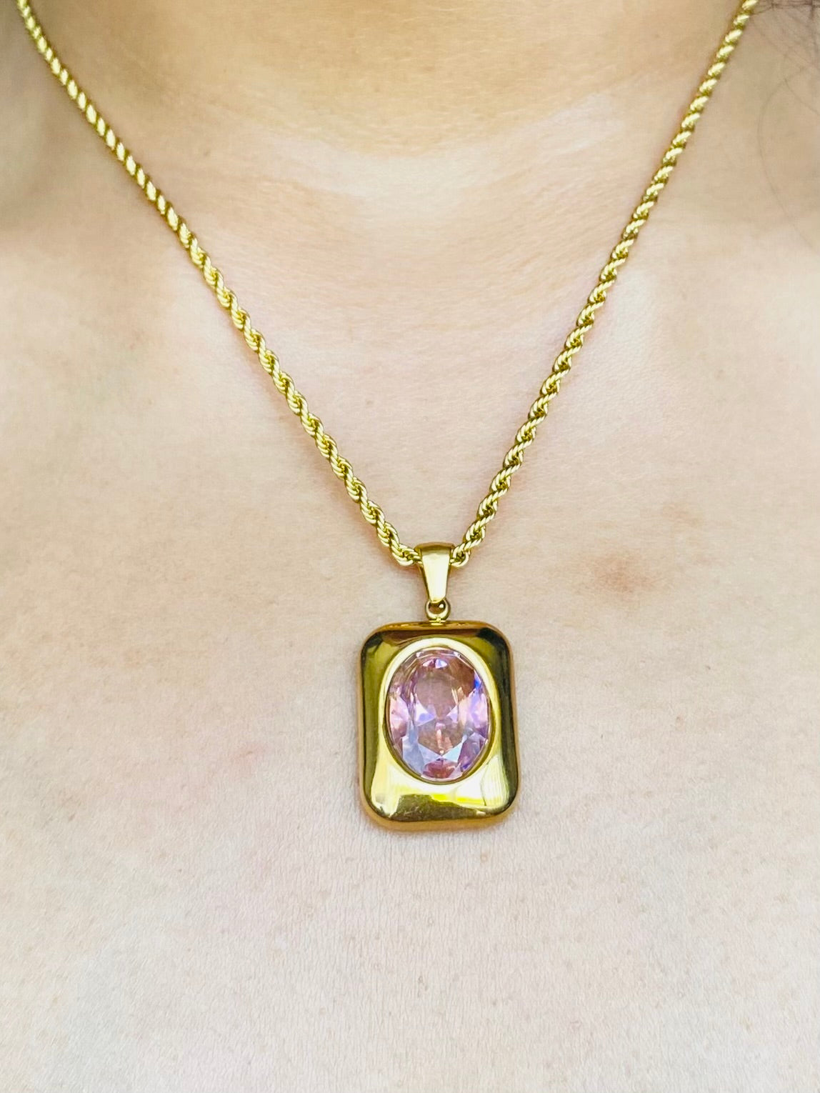 Gold Pink Crystal